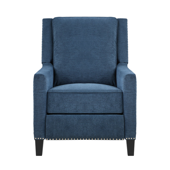 Banks Push Back Recliner Chair BLUE