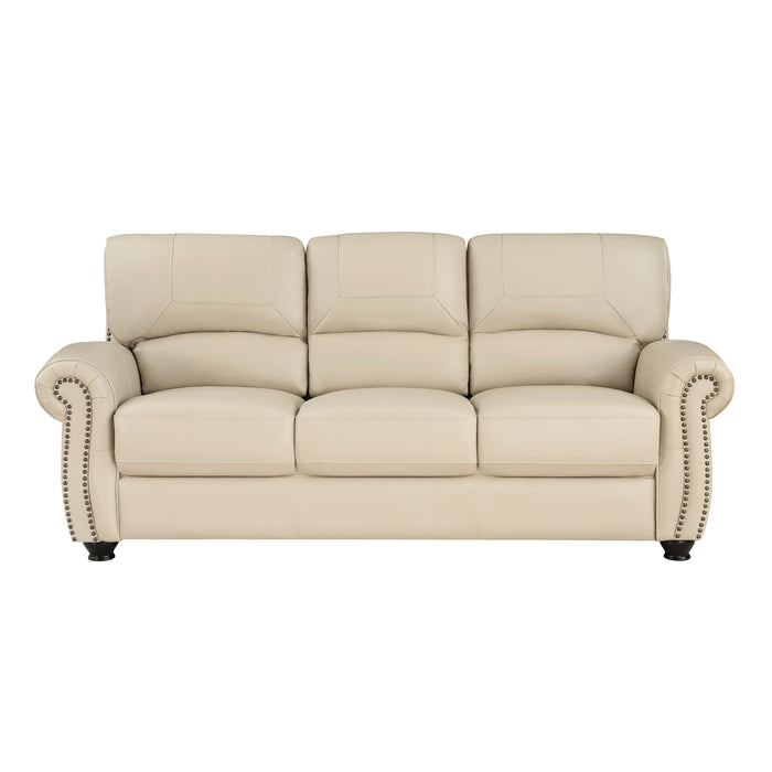 Foxborough Top Grain Leather Sofa CREAM