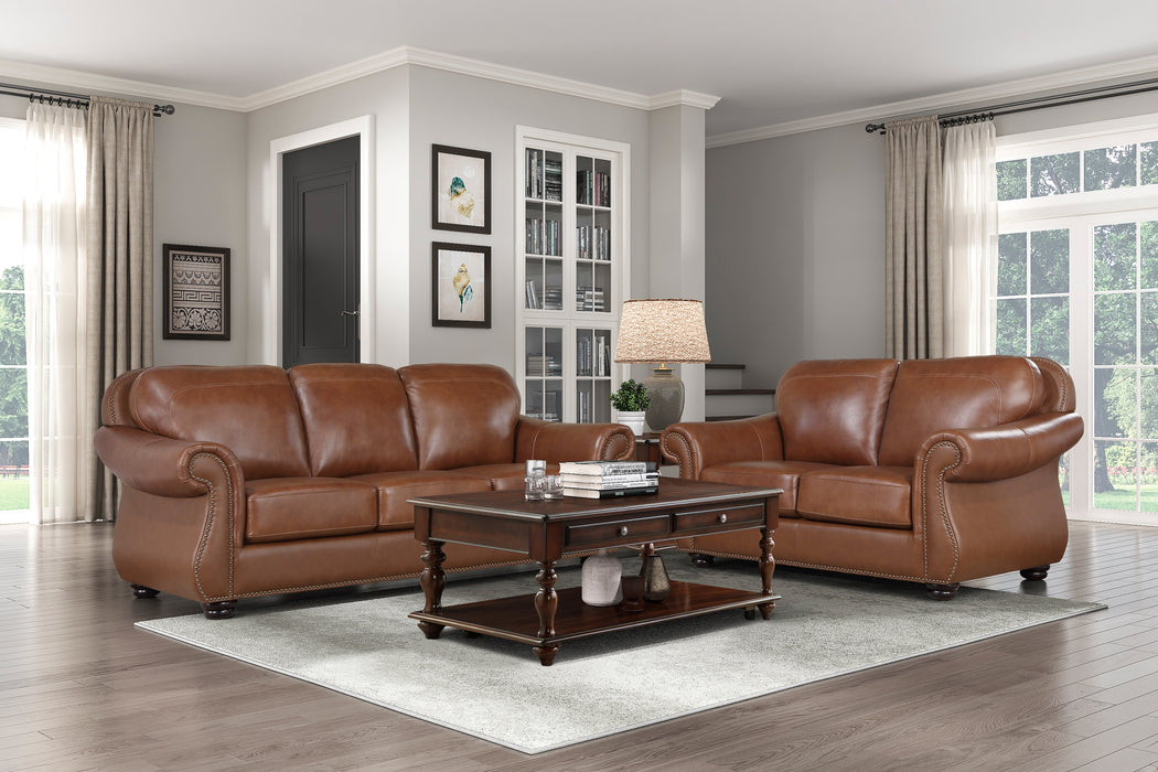 Attleboro Top Grain Leather Sofa ONE COLOR ONLY