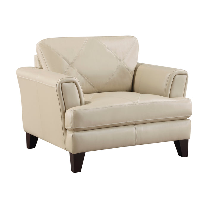 Thierry Top Grain Leather Sofa CREAM