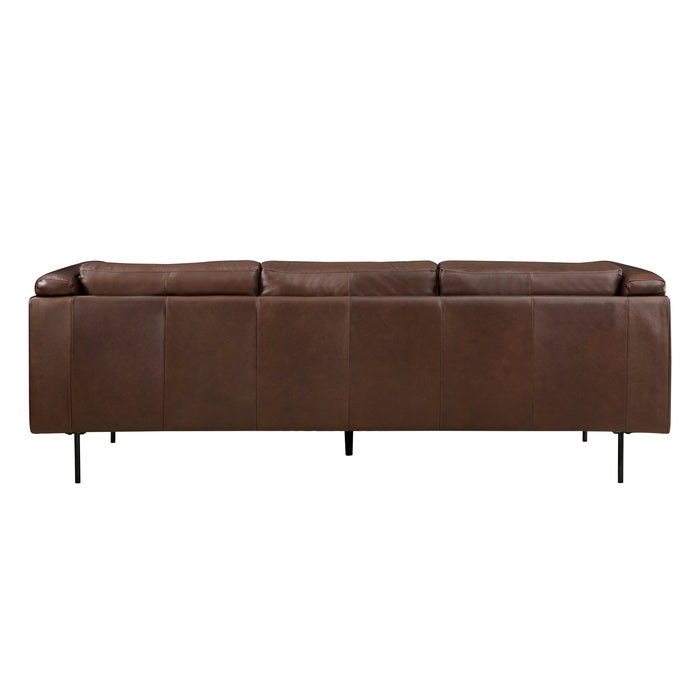 Soren Top Grain Leather Sofa BROWN ONLY 100% LEATHER