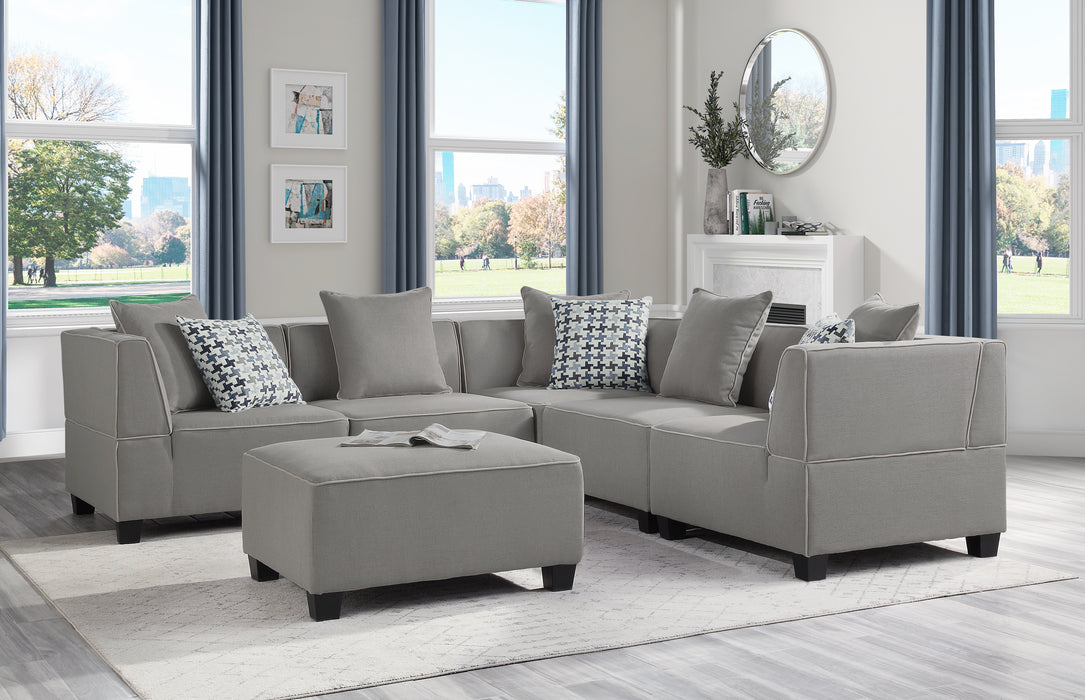 Jayne 5PCS Modular Sectional GREY ONLY