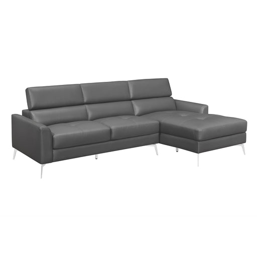 ashland-top-grain-leather-sectional-raf-only-grey-only