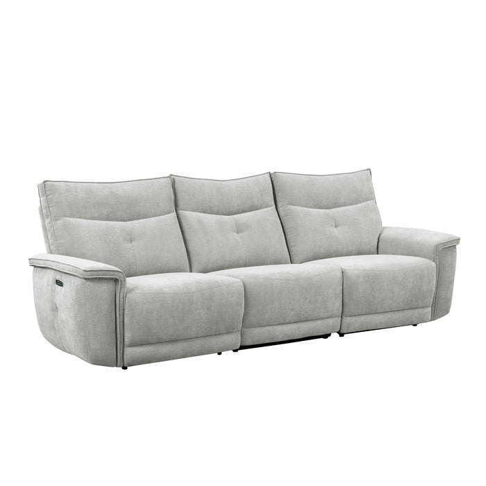 Tesoro Dual Power XL Sofa MIST GREY