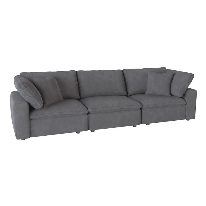 Guthrie Feather Down XL Sofa GREY MICROFIBER ONLY