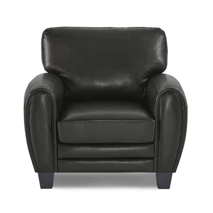 Rubin Sofa BLACK durable VINYL