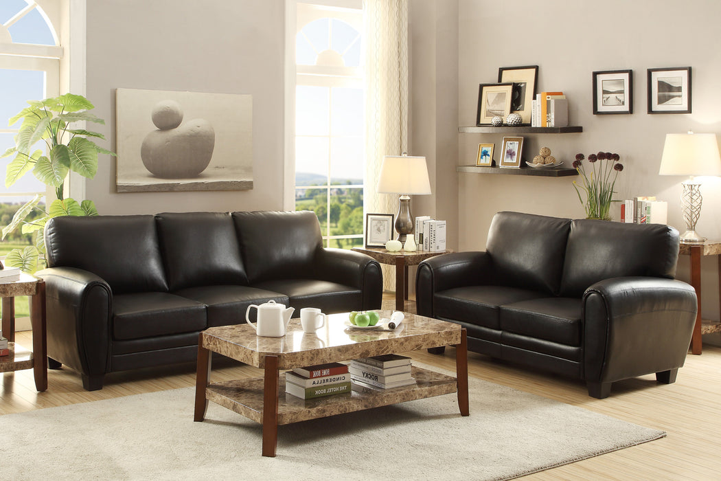 Rubin Sofa BLACK durable VINYL