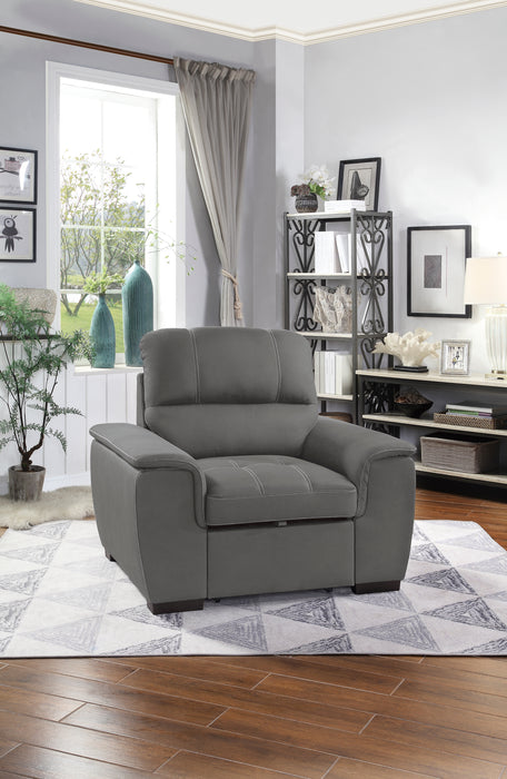 Andes Sectional W/Sleeper & Storage RAF ONLY, GREY