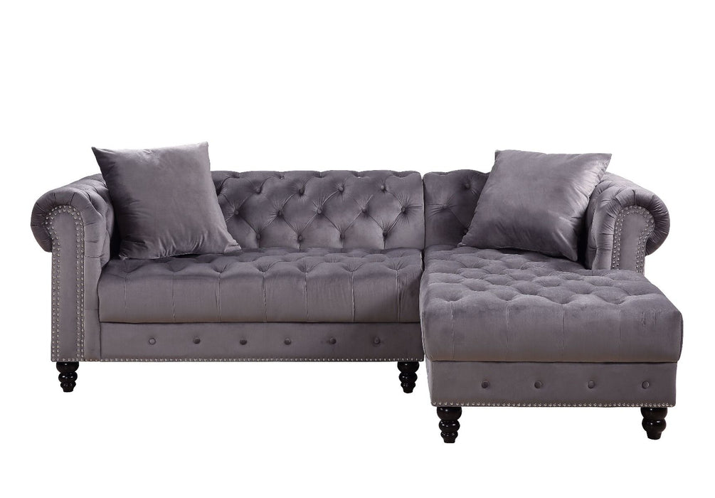 Adnelis Sectional RAF only GREY VELVET