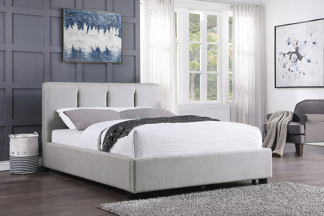 Aitana Queen Platform Bed LITE GREY