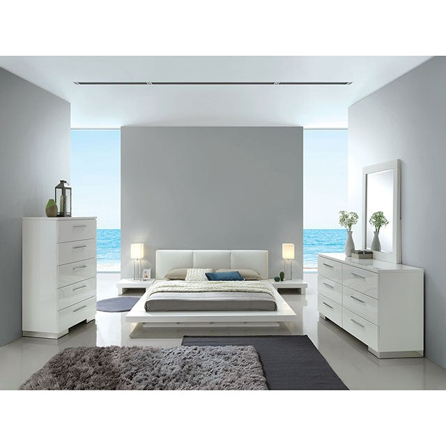 Christie Queen Platform Bed WHITE ONLY