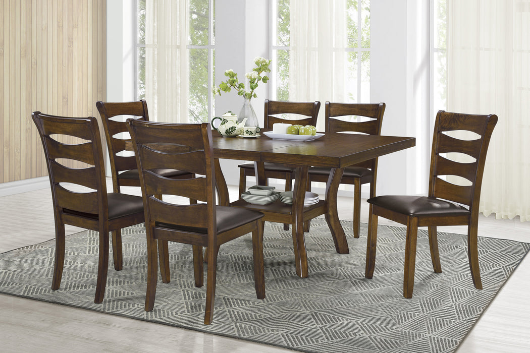 Darla 5PCS Dinette Set Butterfly Leaf BROWN ONLY