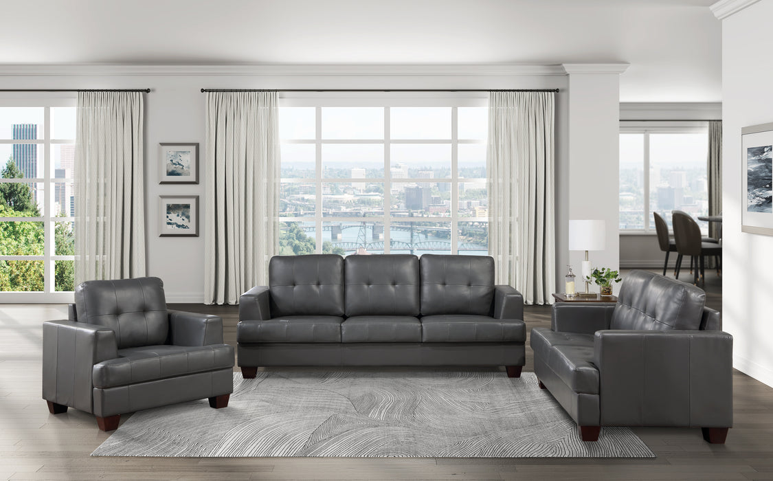 Hinsall VINYL Sofa GREY