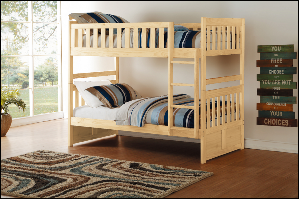 Bartly Twin/Twin Bunk Bed NATURAL PINE