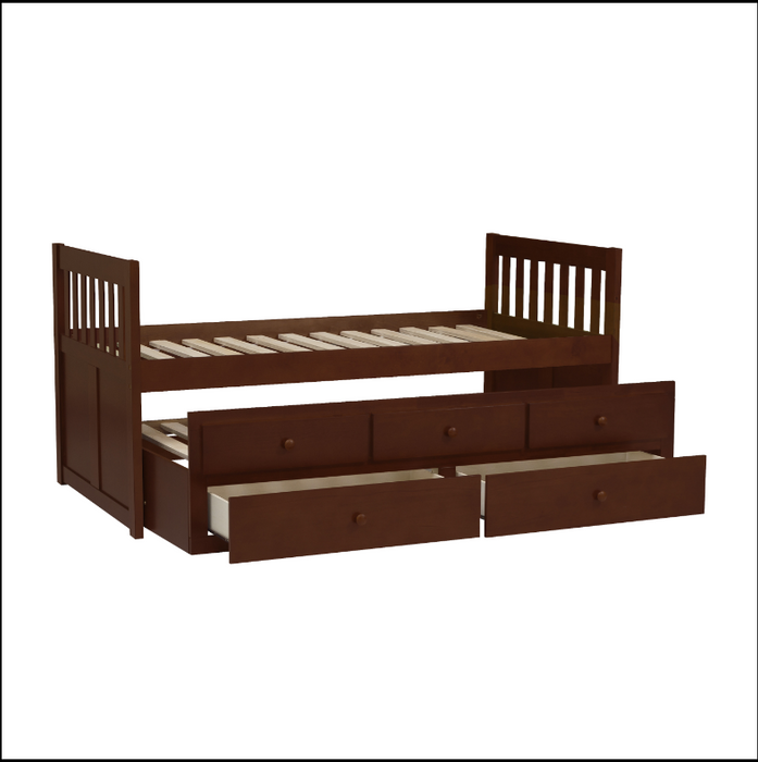 Rowe Twin/Twin Trundle Bed W/Storage CHERRY