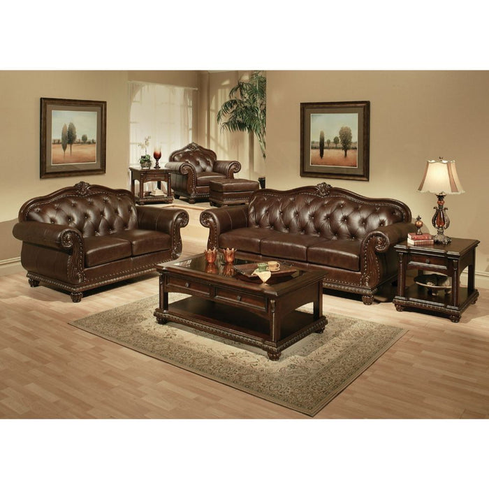 Anondale Top Grain Leather Sofa BROWN ONLY