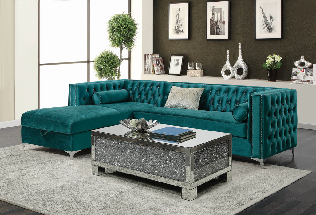 Bellaire Sectional TEAL LAF CHAISE ONLY