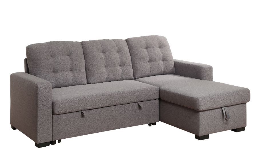 Chambord Reversible Storage Sleeper Sectional GREY ONLY