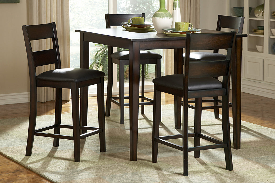 Griffin 5PC Counter Dining Set - Counter Height Table & 4 Counter Stools