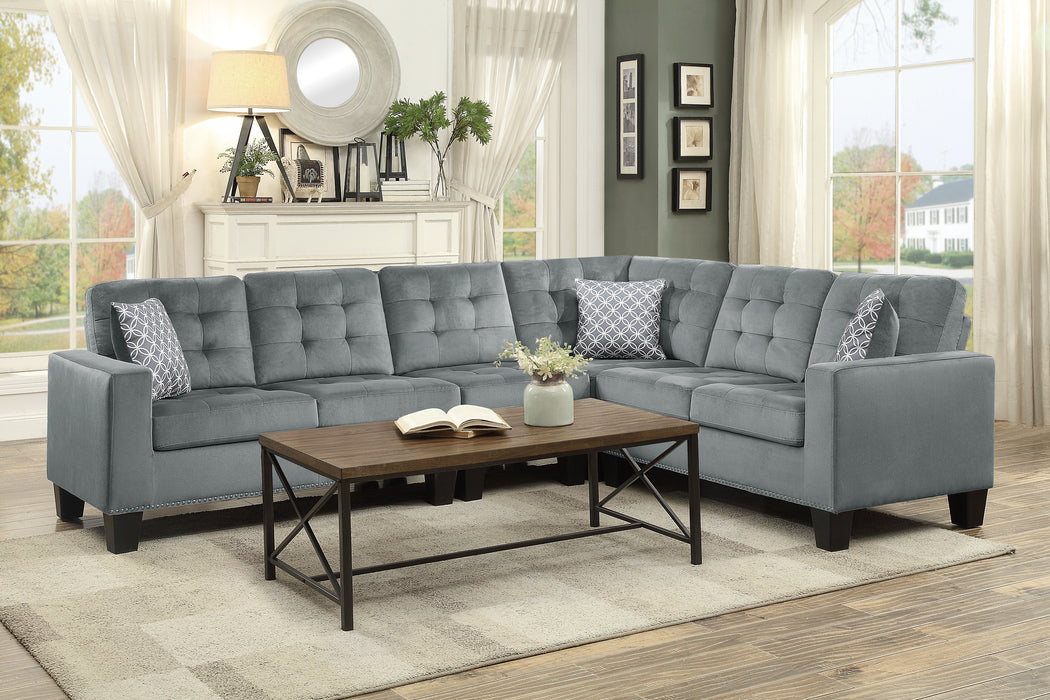 Lantana Reversible Sectional GREY