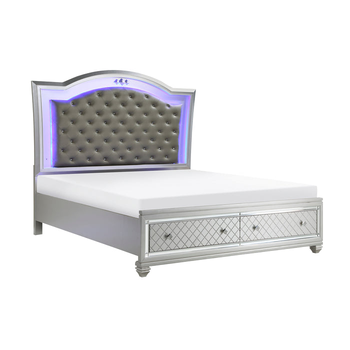 Leesa Queen Storage Platform Bed SILVER ONLY