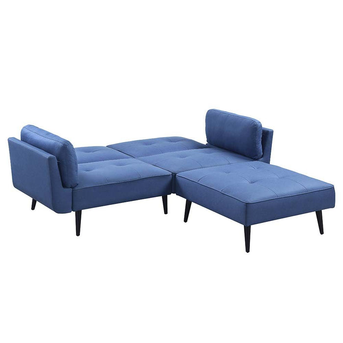 Nafisa Sofa W/movable ottoman BLUE