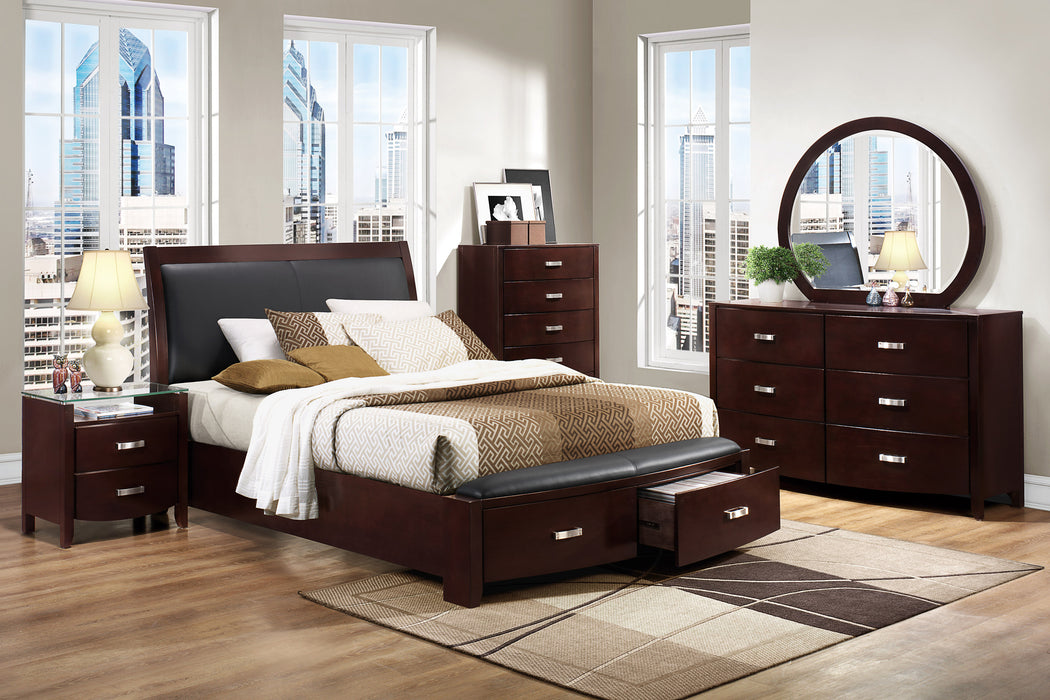 Lyric Queen Platform Storage Bed EXPRESSO