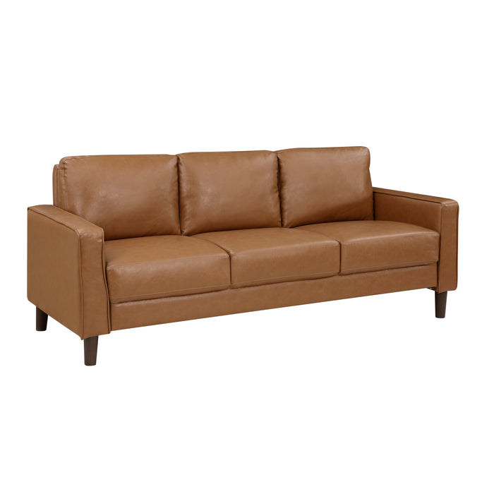 Malcom Vinyl Sofa BROWN ONLY