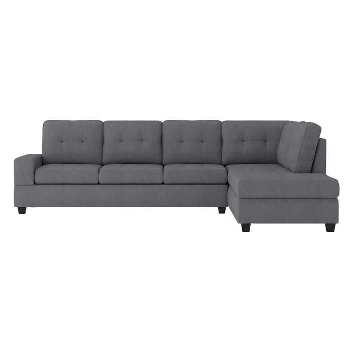 Maston Sectional Reversible Chaise Dark Grey