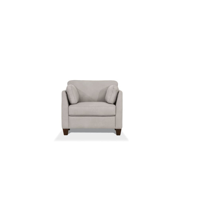 Matias Top Grain Leather Sofa DUSTY WHITE