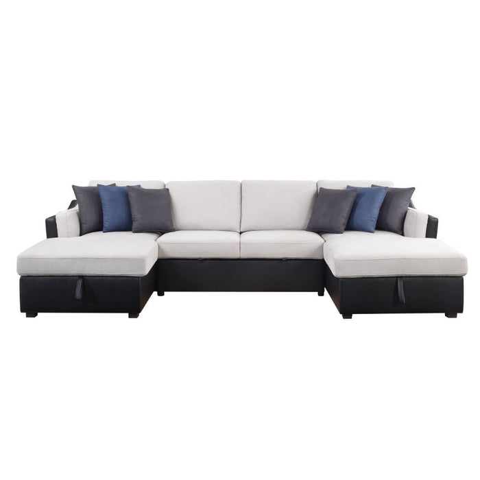 Merril Sectional with Sleeper BEIGE ONLY