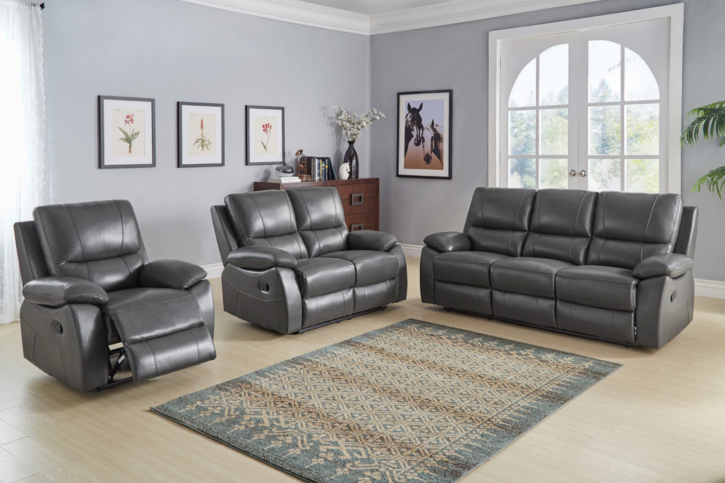 Greeley Top Grain Leather Reclining Sofa